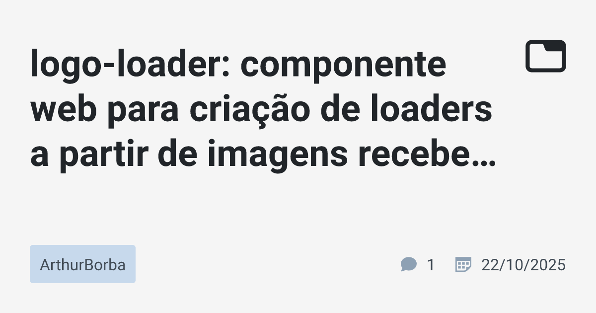 logo-loader: componente web para criação de loaders a partir de imagens ...