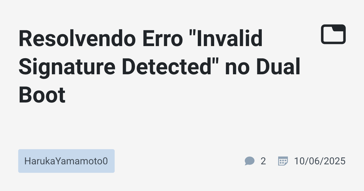 Resolvendo Erro 