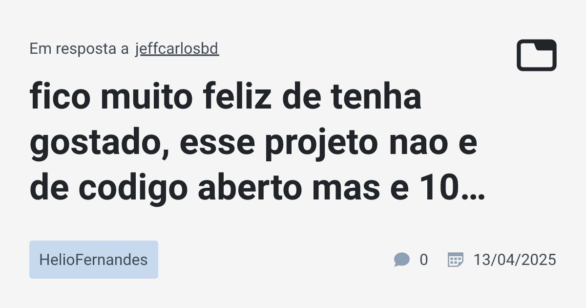 fico muito feliz de tenha gostado, esse projeto nao e de codigo aberto ...