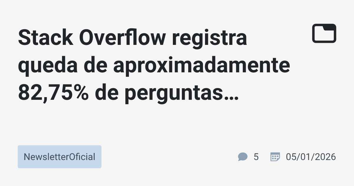 Stack Overflow registra queda de aproximadamente 82,75% de perguntas ...
