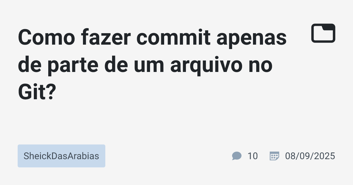 Como fazer commit apenas de parte de um arquivo no Git ...